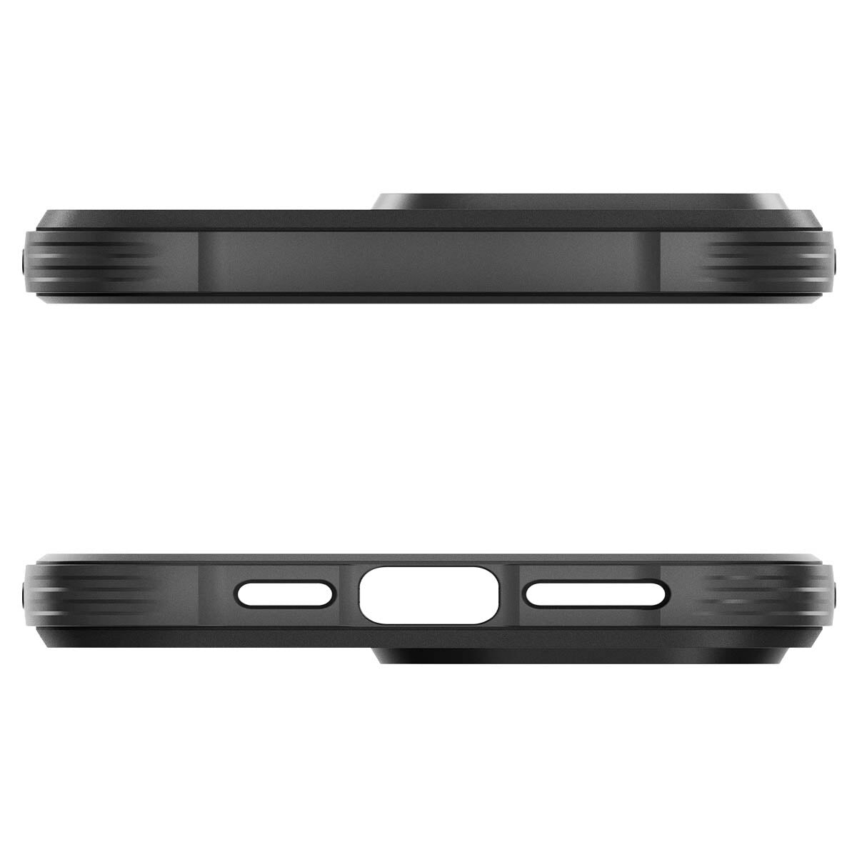 Funda iPhone 15 Pro Max Spigen Rugged Armor Mag MagSafe MATTE Negro - ✓