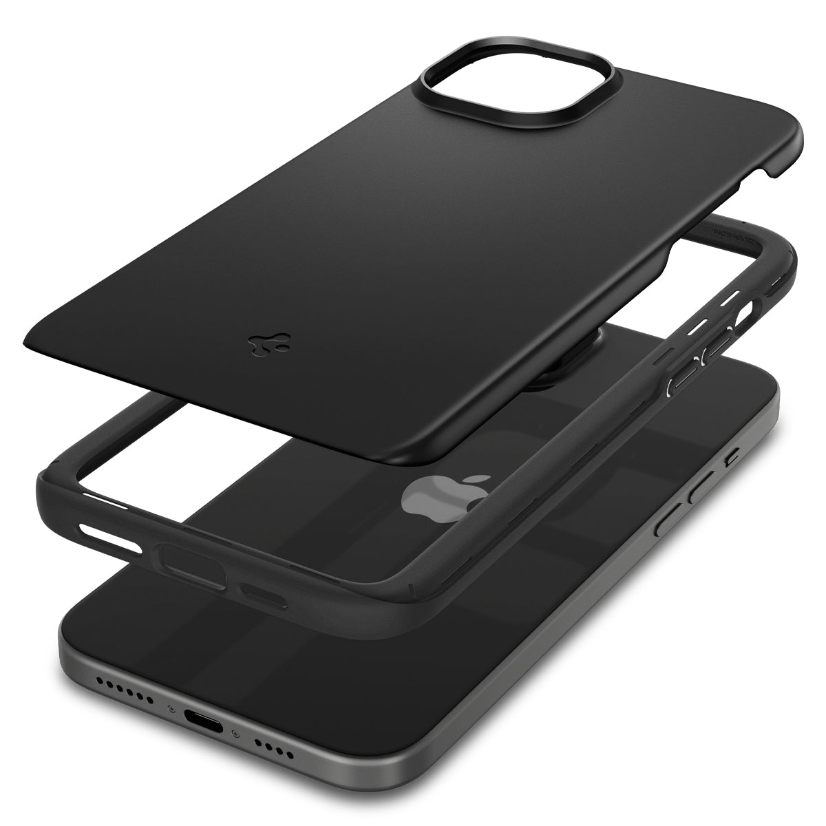 iPhone 15 Plus Case Thin Fit Black