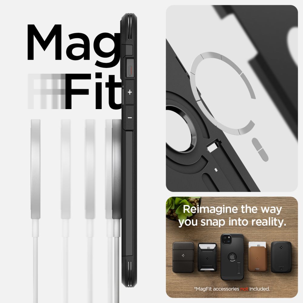 iPhone 15 Case Tough Armor Mag Black