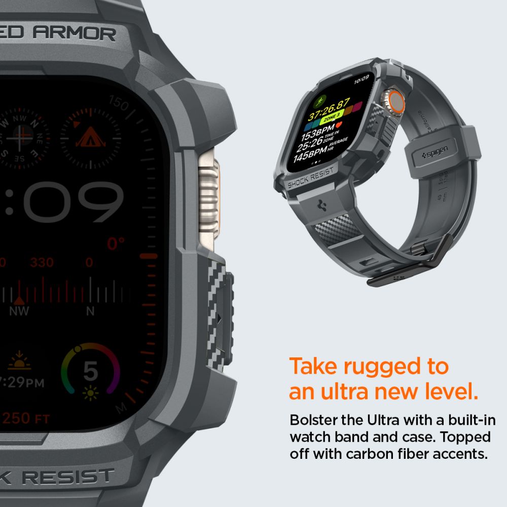 Apple Watch Ultra 49mm Case Rugged Armor Pro Dark Grey