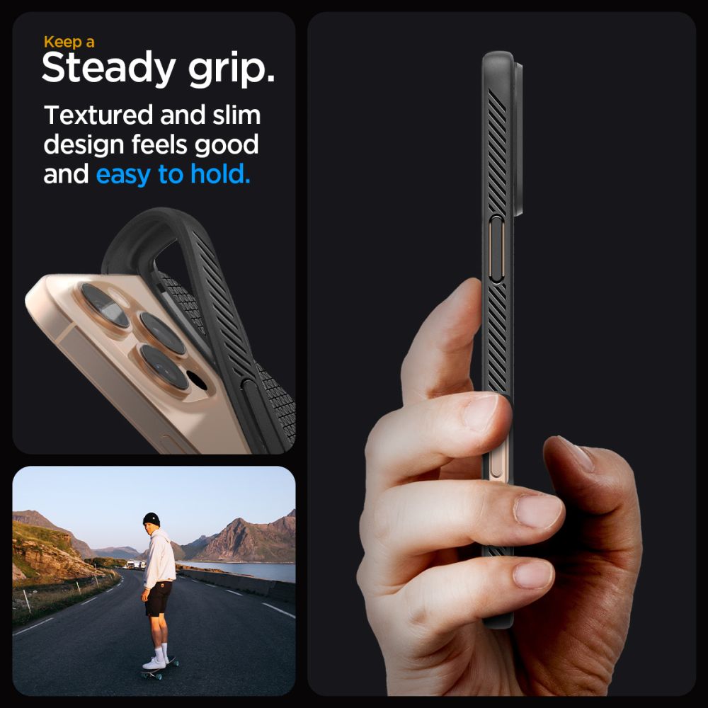 iPhone 16 Pro Max Case Liquid Air Matte Black