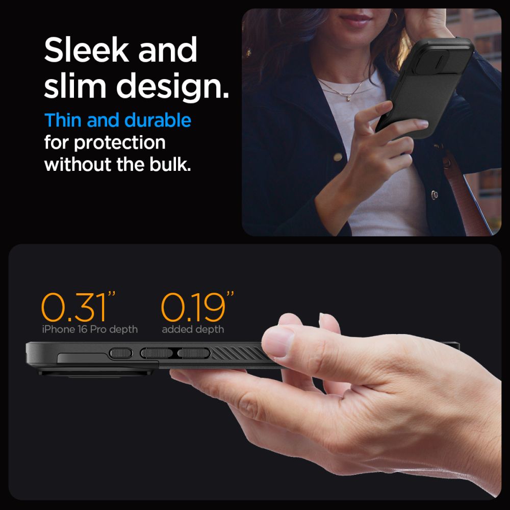 iPhone 16 Pro Max Optik Armor MagSafe Black