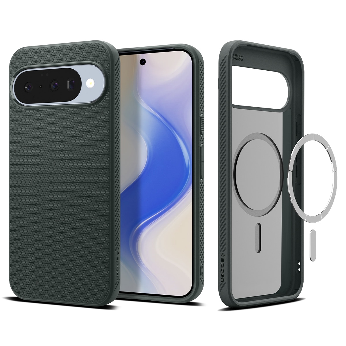 Google Pixel 10 Pro Case Liquid Air MagSafe Abyss Green