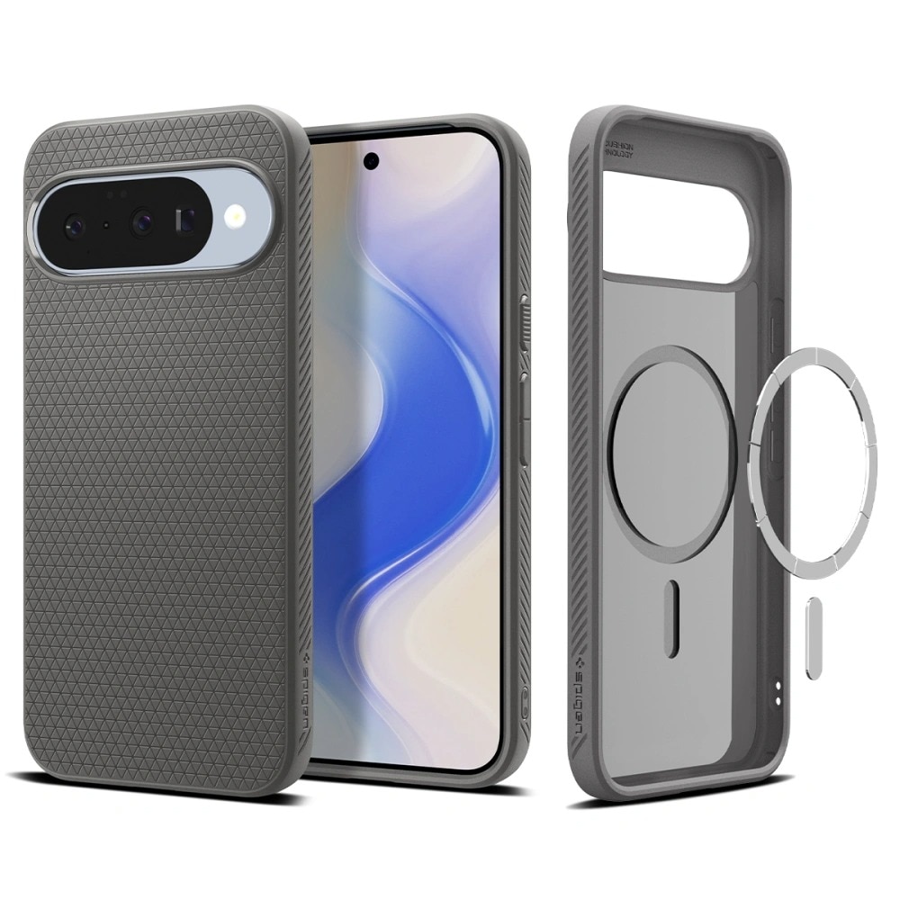Google Pixel 10 Pro Case Liquid Air MagSafe Marble Gray