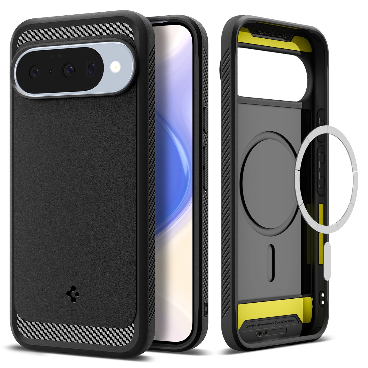 Google Pixel 10 Case Rugged Armor MagSafe Black