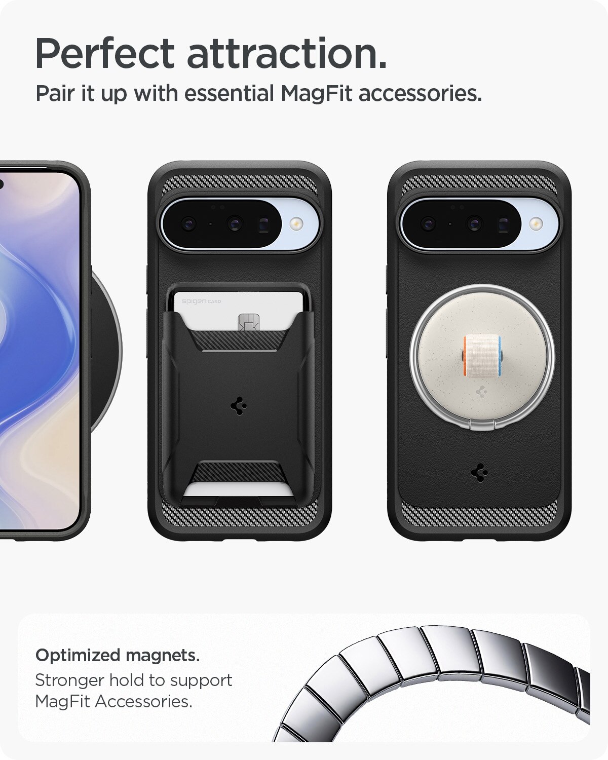 Google Pixel 10 Case Rugged Armor MagSafe Black