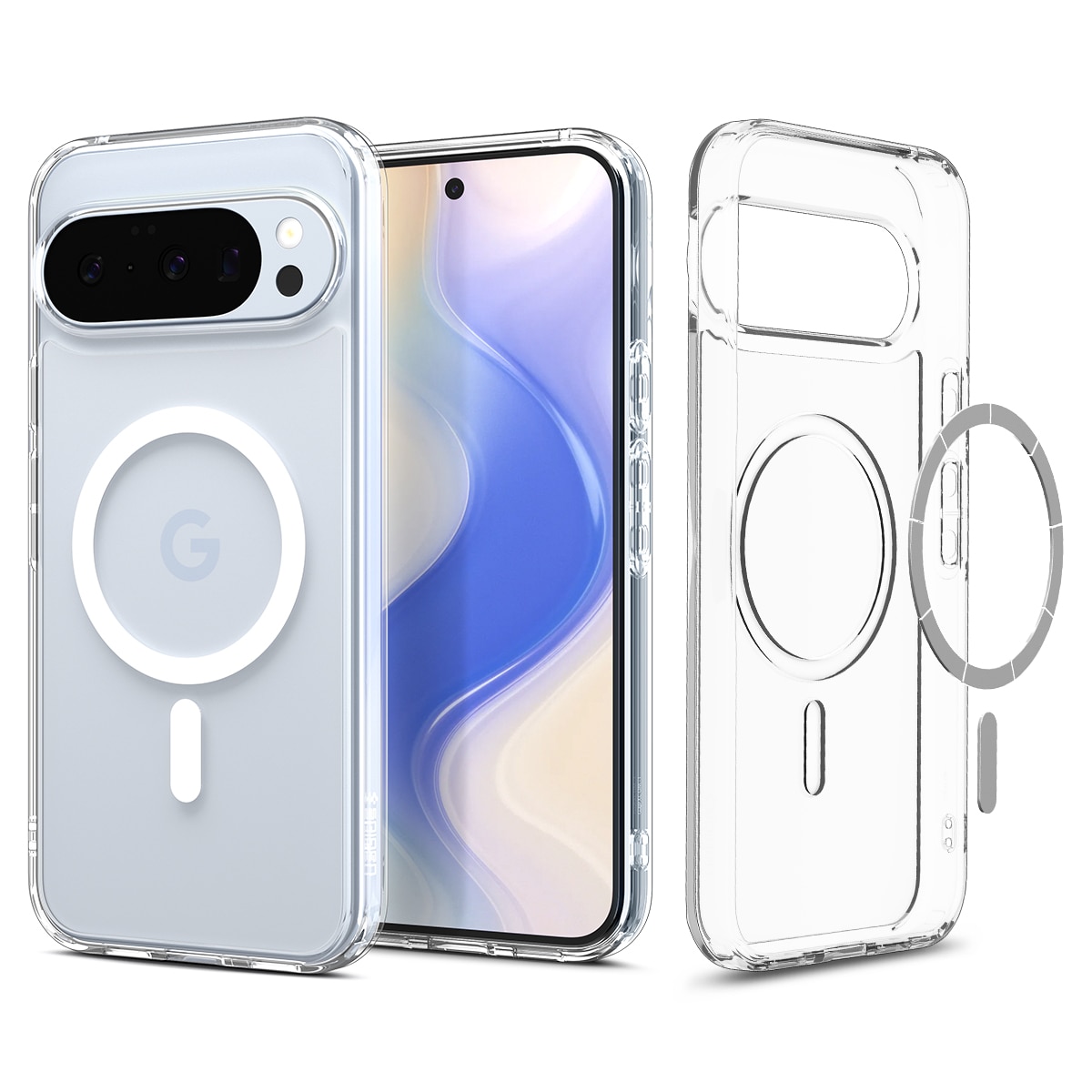 Google Pixel 10 Pro Case Ultra Hybrid MagSafe Clear White