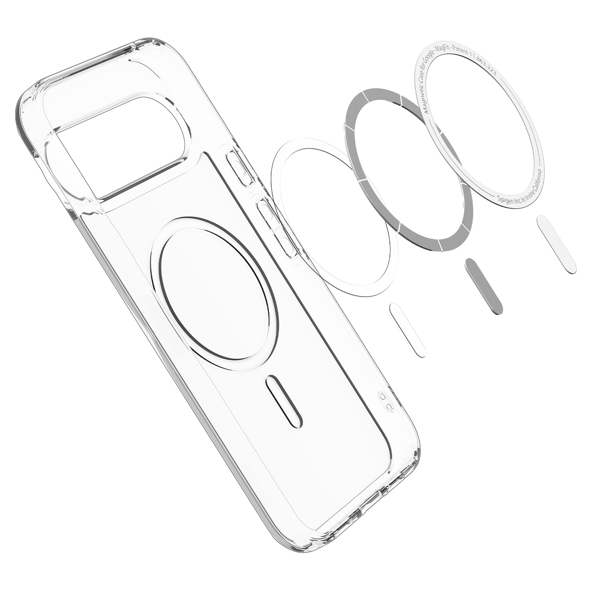 Google Pixel 10 Pro Case Ultra Hybrid MagSafe Clear White