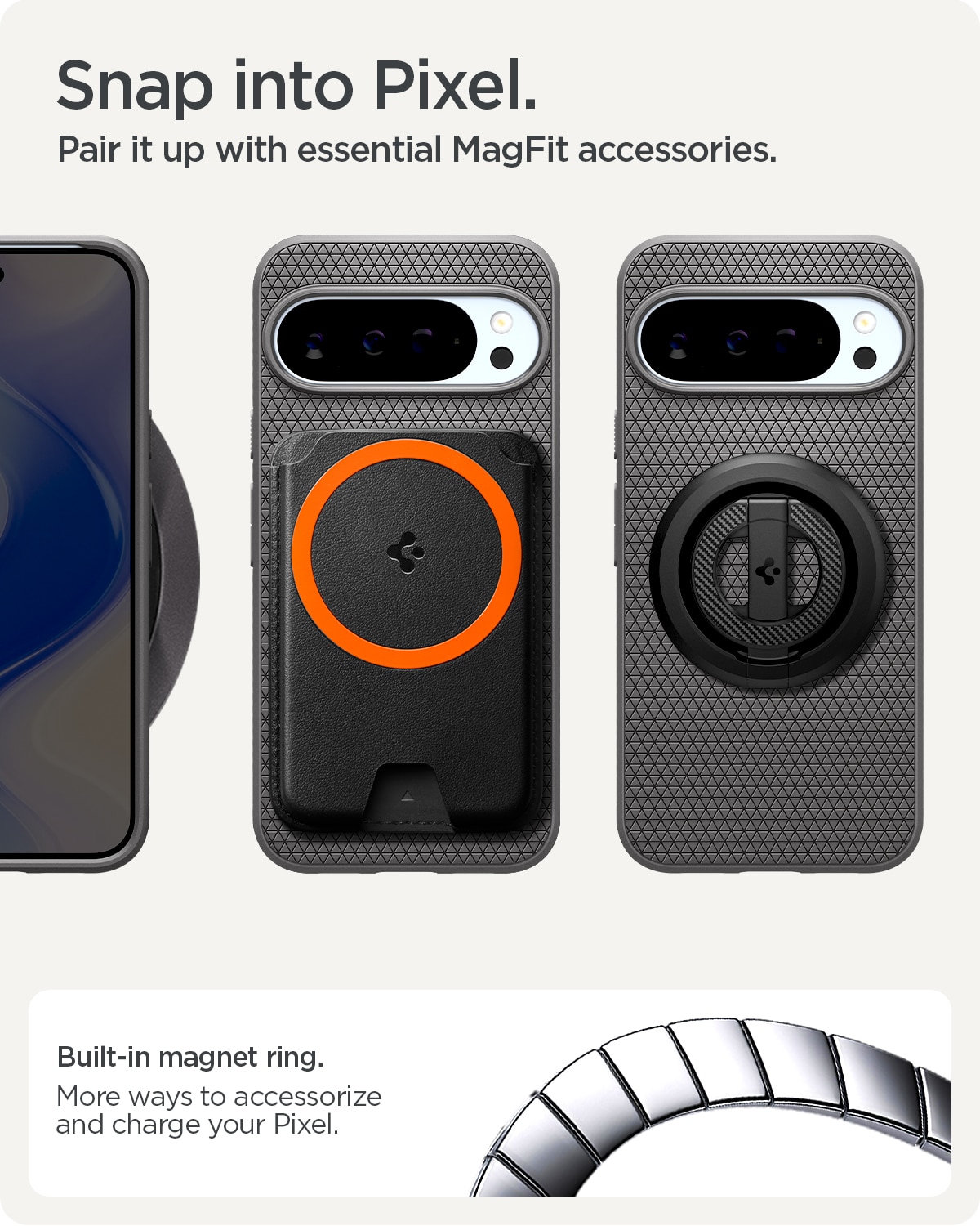 Google Pixel 10 Pro XL Case Liquid Air MagSafe Marble Gray
