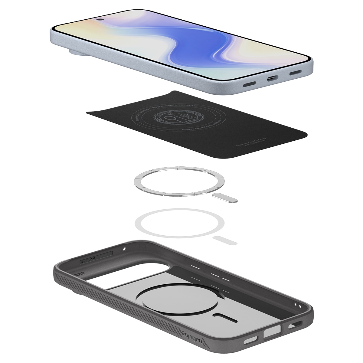 Google Pixel 10 Pro XL Case Liquid Air MagSafe Marble Gray