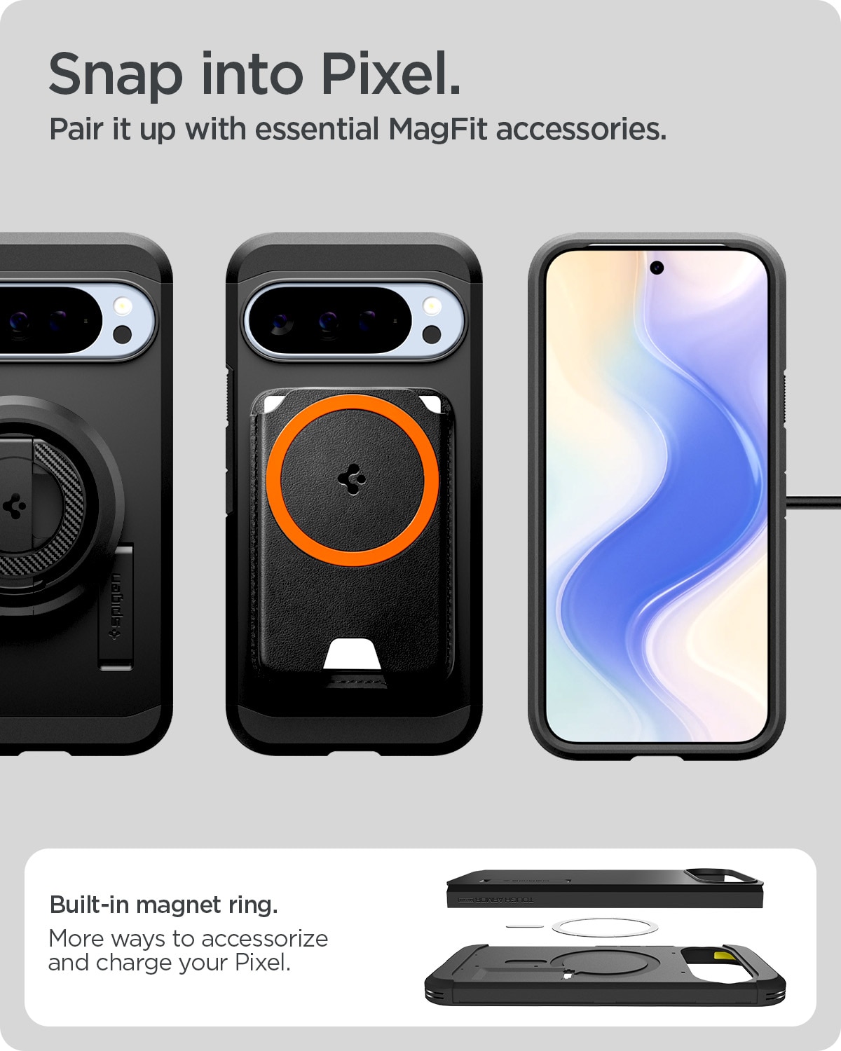 Google Pixel 10 Pro XL Case Tough Armor MagSafe Black