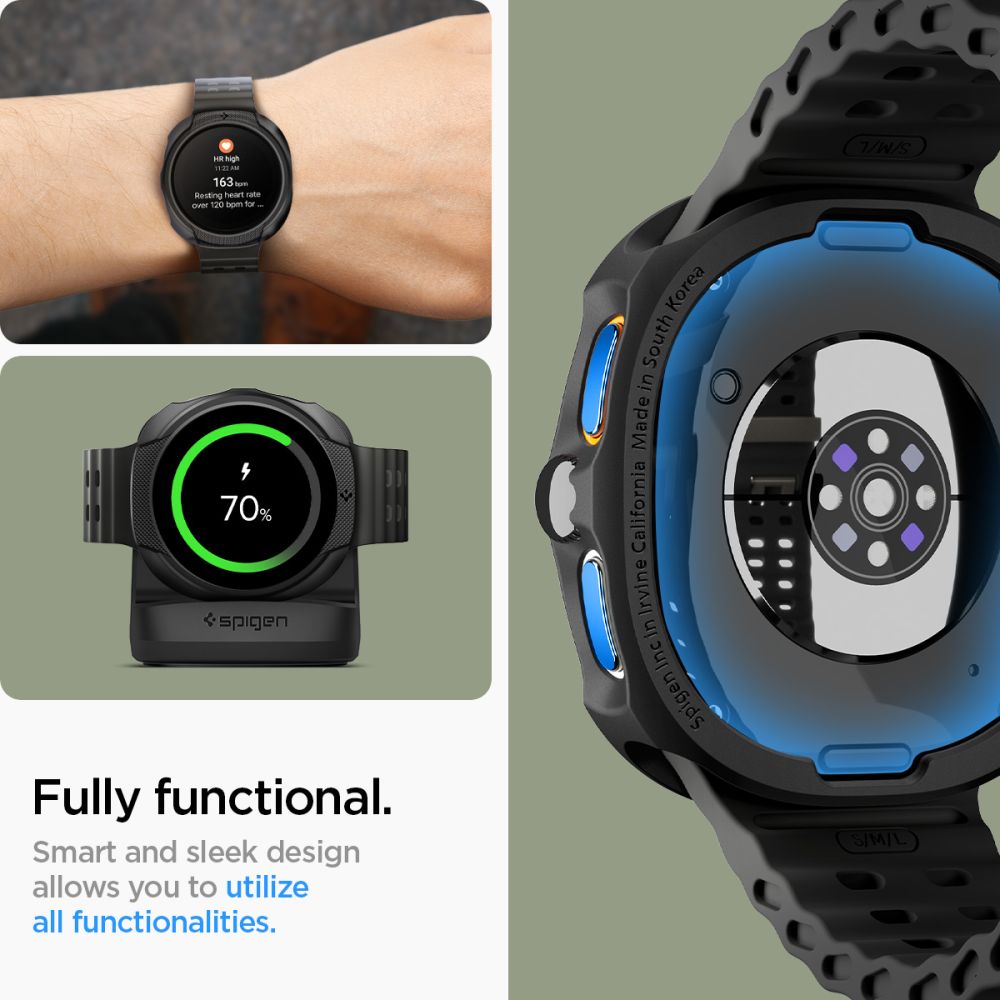 Samsung Galaxy Watch 8 44mm Case Liquid Air Black