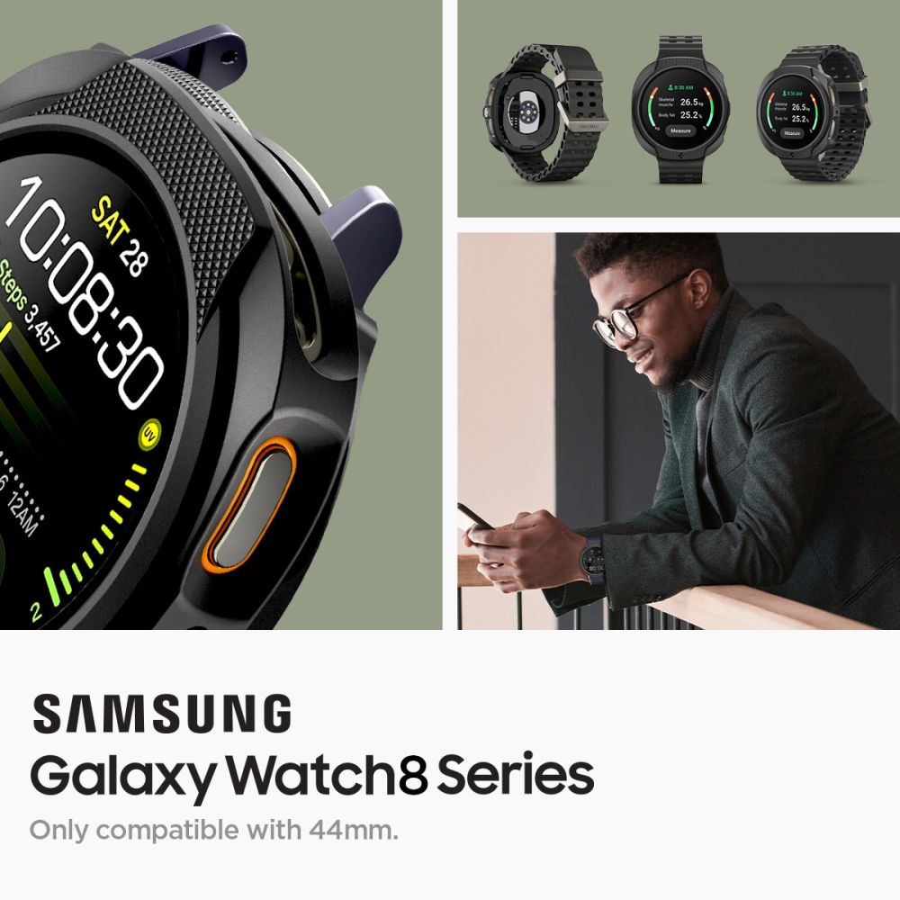 Samsung Galaxy Watch 8 44mm Case Liquid Air Black