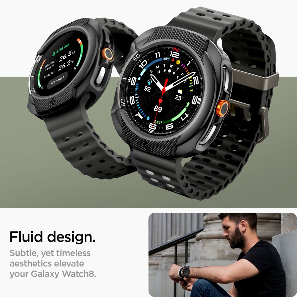 Samsung Galaxy Watch 8 Classic Case Liquid Air Black