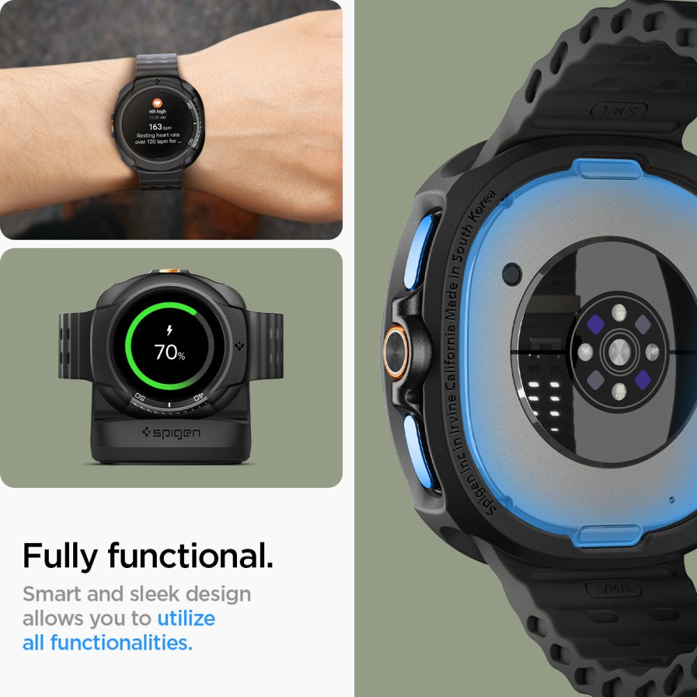 Samsung Galaxy Watch 8 Classic Case Liquid Air Black