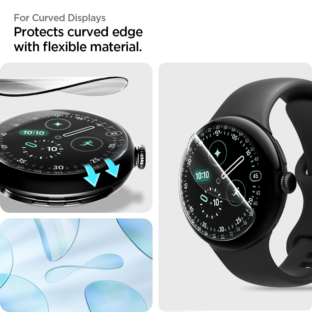 Google Pixel Watch 3 45mm Screen Protector EliteShield EZ Fit (2-pack)