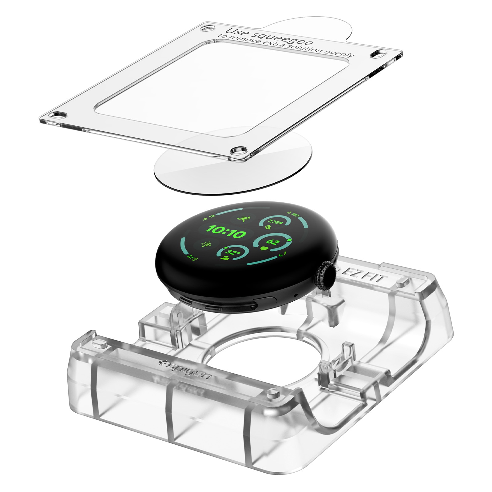 Google Pixel Watch 3 45mm Screen Protector EliteShield EZ Fit (2-pack)