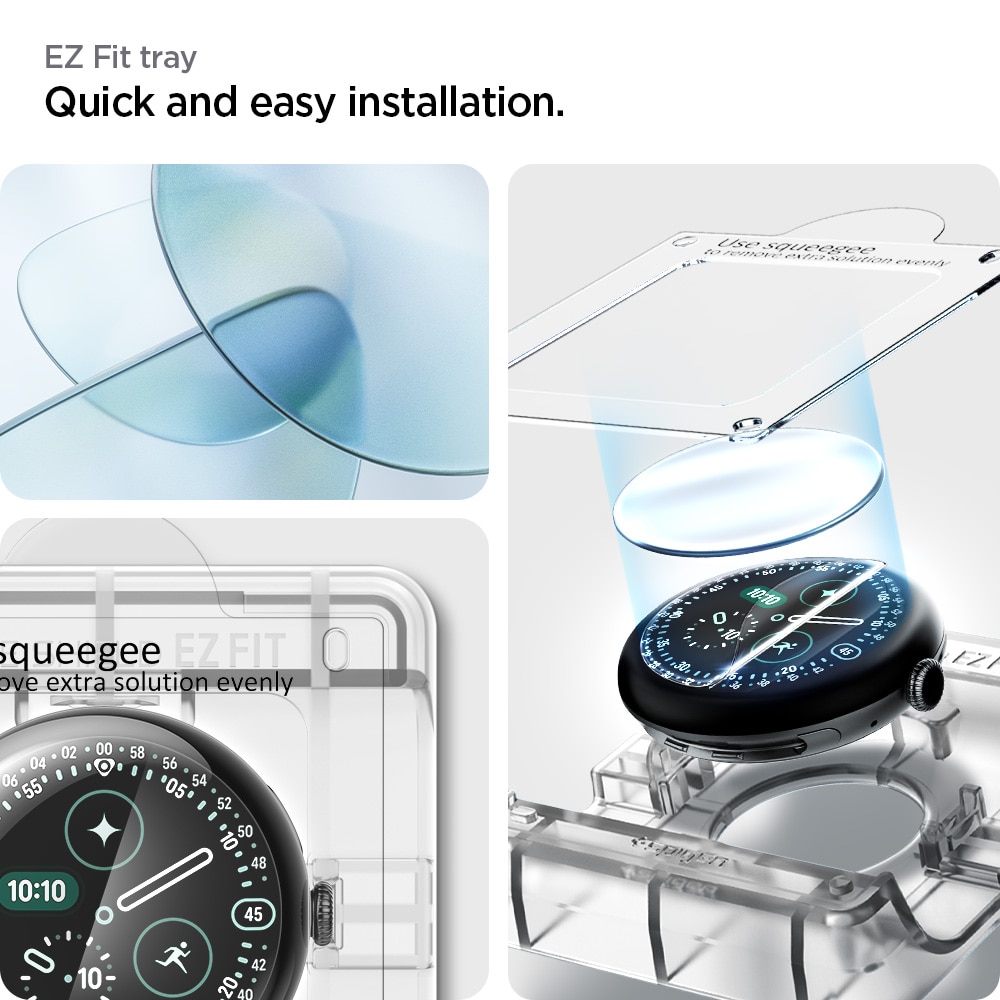 Google Pixel Watch 3 45mm Screen Protector EliteShield EZ Fit (2-pack)