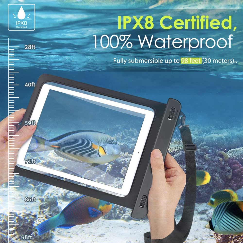 AG-W13 Waterproof Case for Tablets 12" Black