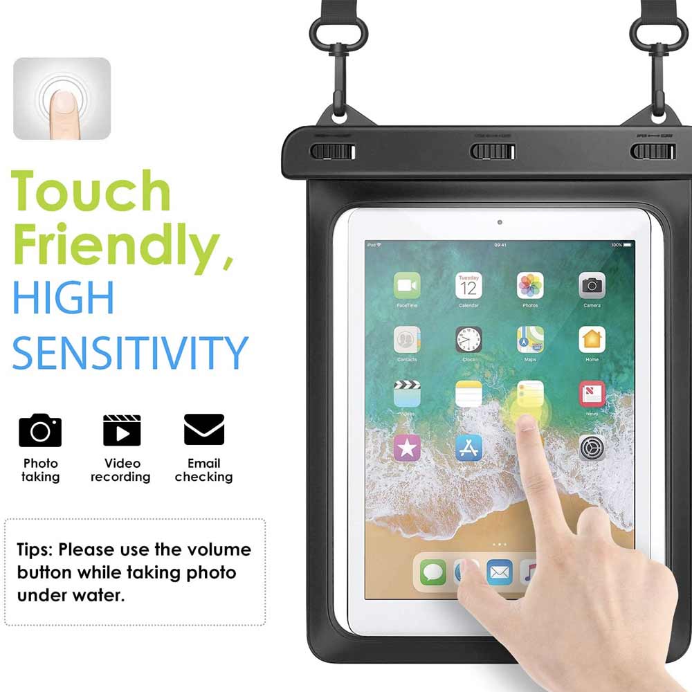 AG-W13 Waterproof Case for Tablets 12" Black