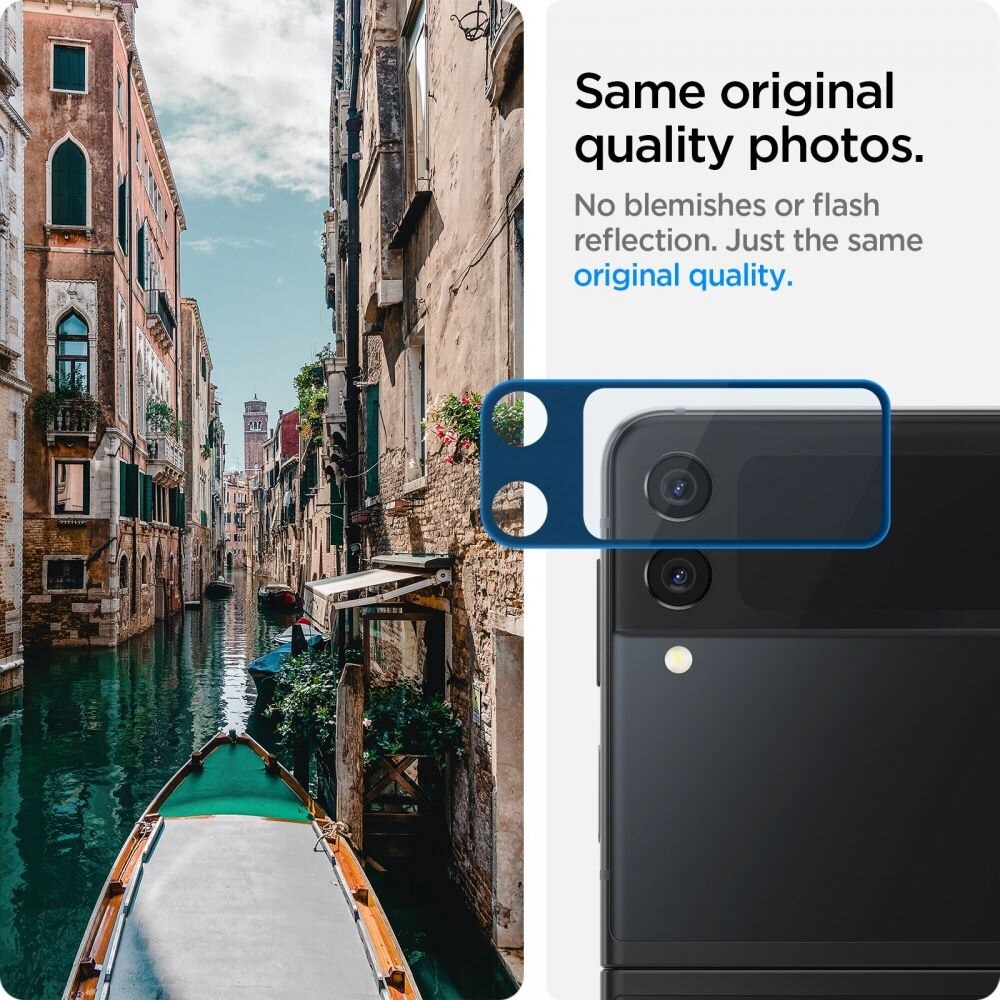 Samsung Galaxy Z Flip 3 Optik Lens Protector + Hinge Film Black Black