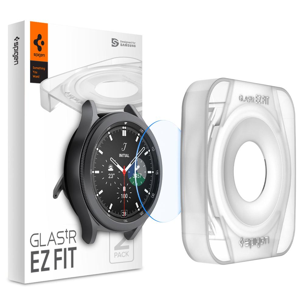 Samsung Galaxy Watch 4 Classic 42mm Screen Protector EZ Fit GLAS.tR (2-pack)
