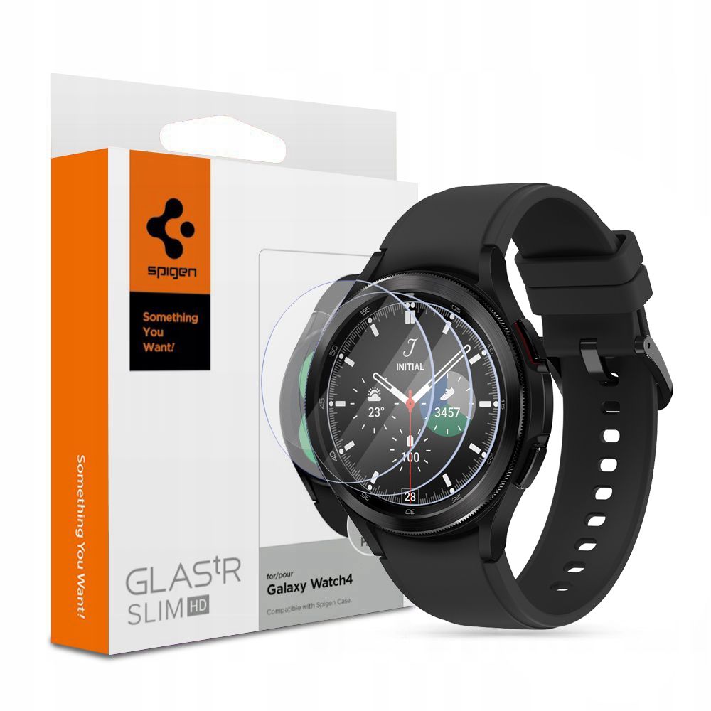 Samsung Galaxy Watch 4 46mm Screen Protector Glas:tR SLIM (3-pack)