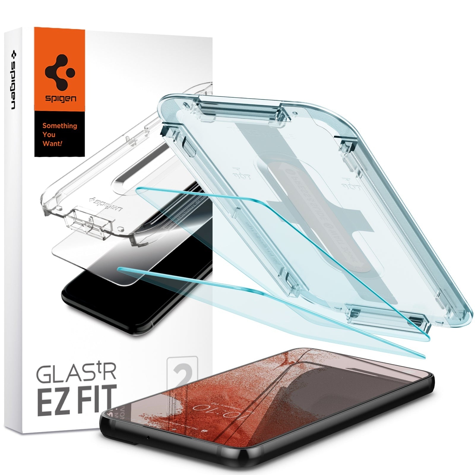 Samsung Galaxy S22 Screen Protector GLAS.tR EZ Fit (2-pack)