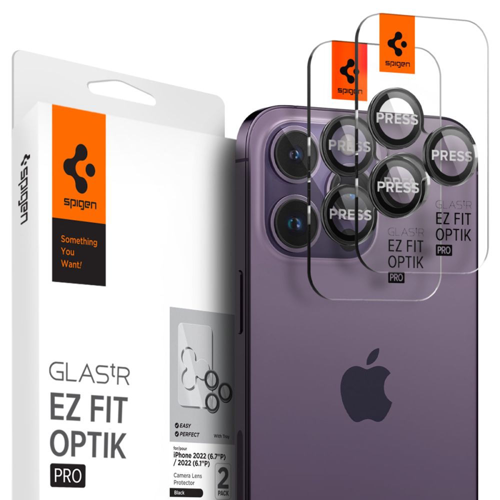 iPhone 14 Pro/14 Pro Max EZ Fit Optik Pro Lens Protector Black