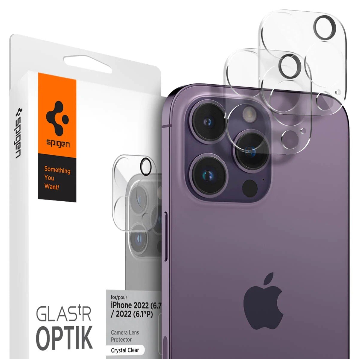 iPhone 14 Pro/14 Pro Max Optik Lens Protector (2-pack) Crystal Clear
