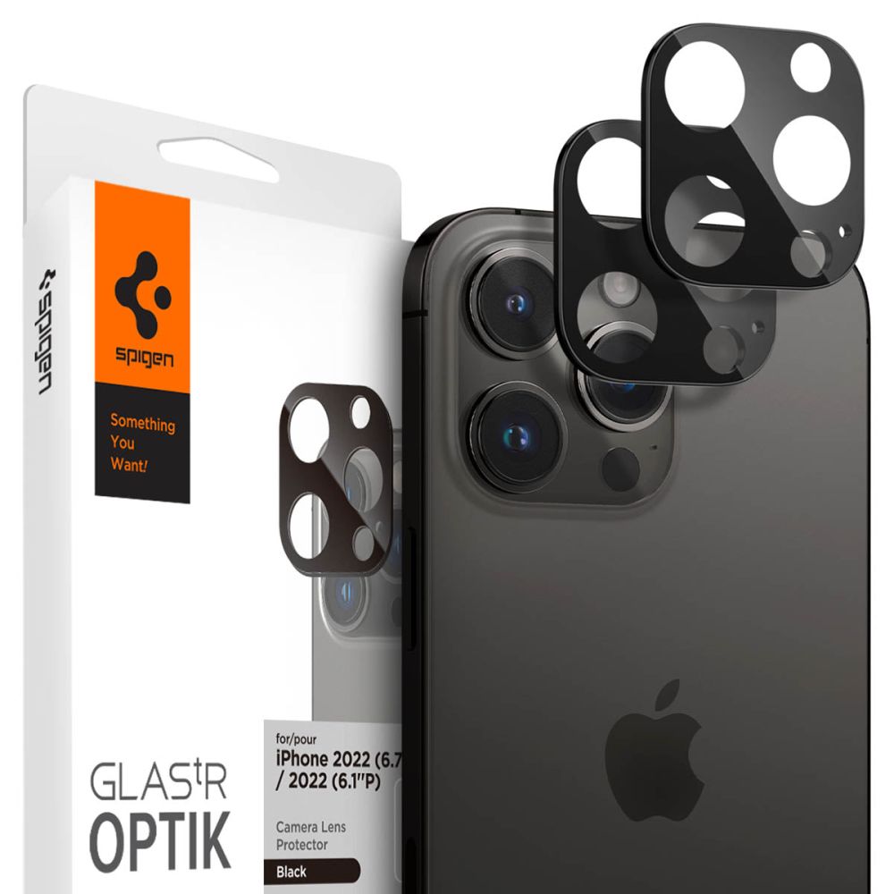 iPhone 14 Pro/14 Pro Max Optik Lens Protector (2-pack) Black