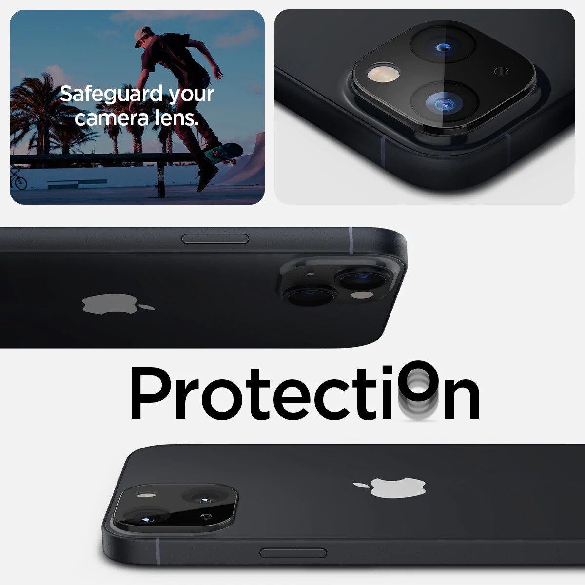 iPhone 14 Optik Lens Protector (2-pack) Black