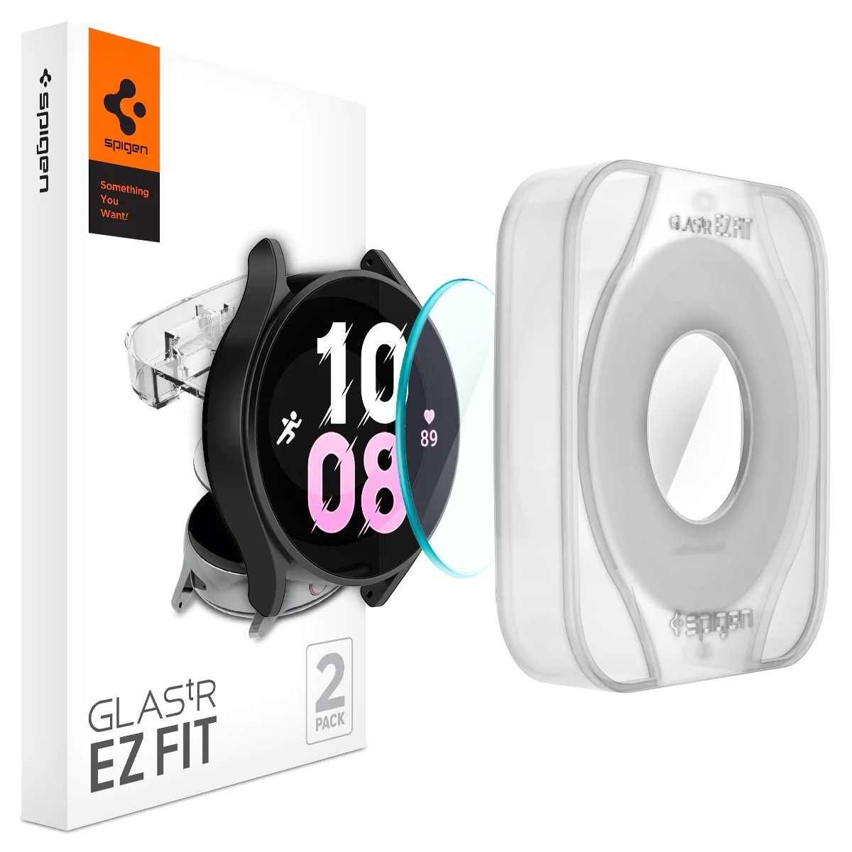 Samsung Galaxy Watch 5 Pro Screen Protector EZ Fit GLAS.tR (2-pack)