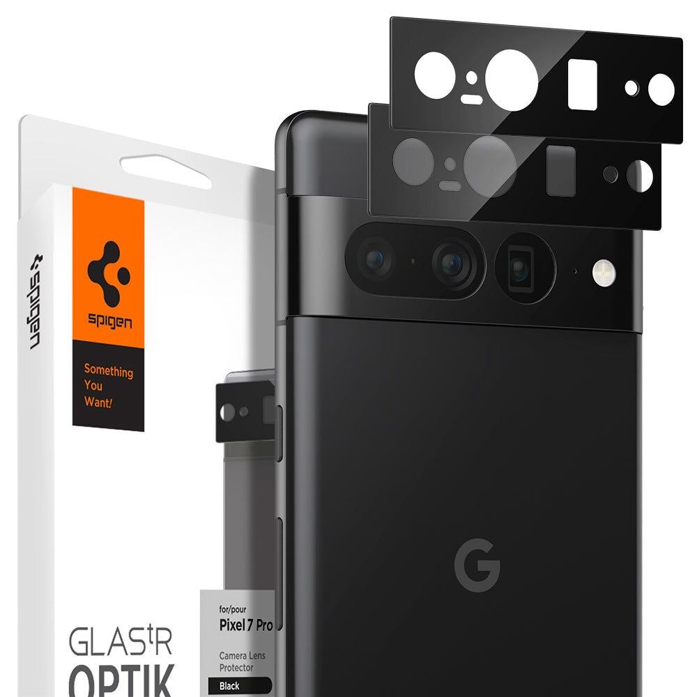 Google Pixel 7 Pro Optik Lens Protector (2-pack) Black