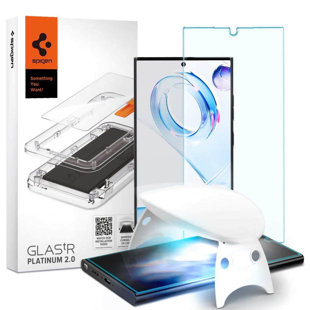 Samsung Galaxy S23 Ultra Screen Protector GLAS.tR Platinum HD Tray