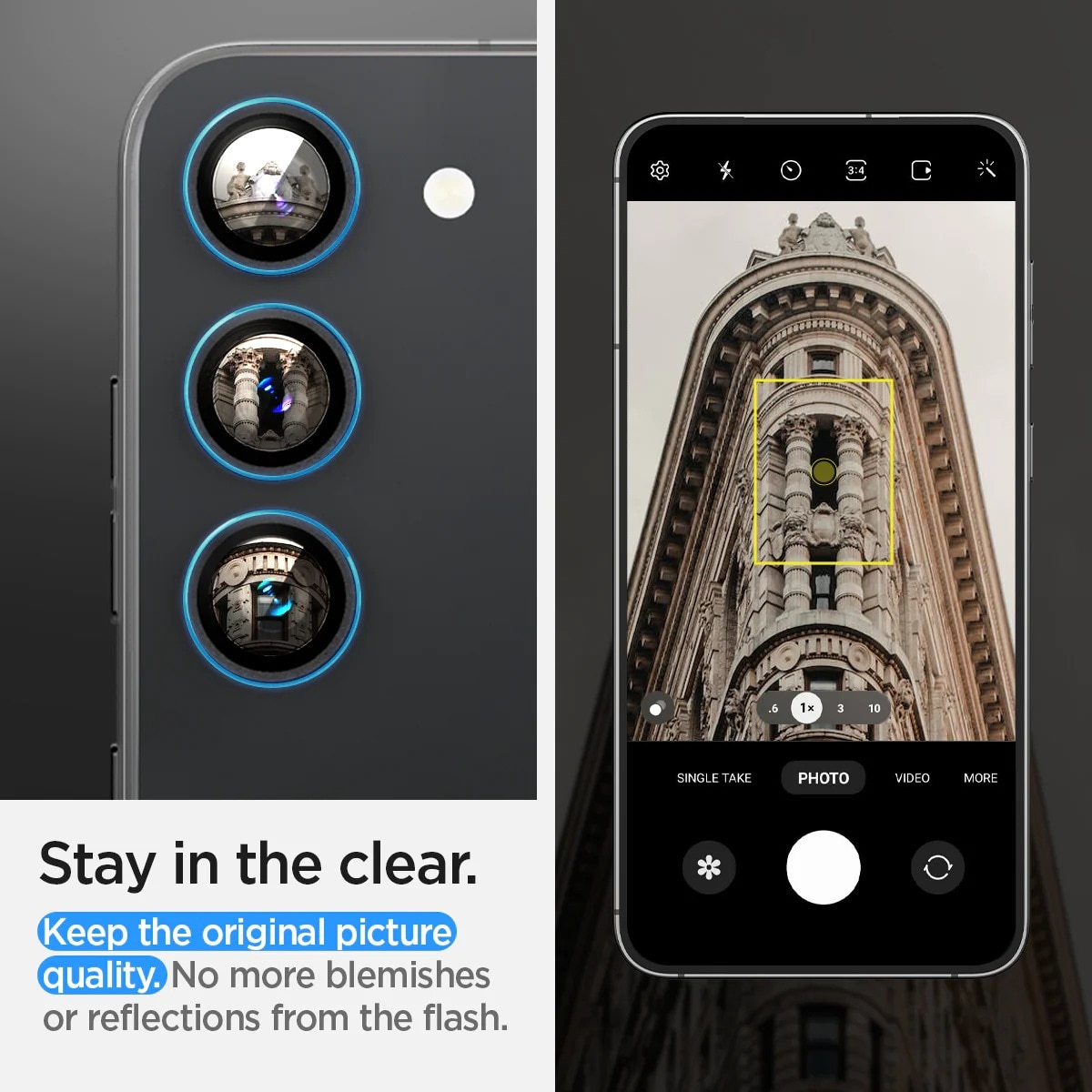 Samsung Galaxy S23/S23 Plus EZ Fit Optik Pro Lens Protector Transparent