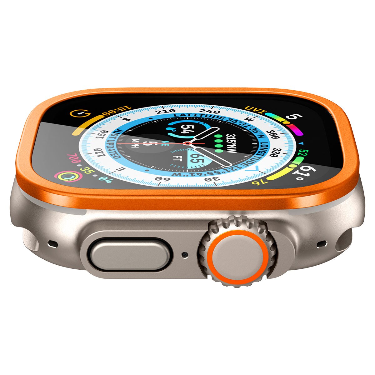Apple Watch Ultra 2 49mm Screen Protector Glas.tR Slim Pro Orange