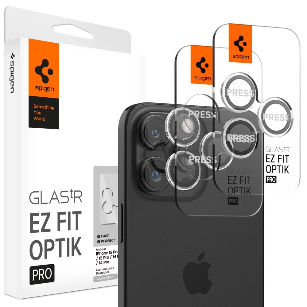 iPhone 15 Pro EZ Fit Optik Pro Lens Protector Crystal Clear