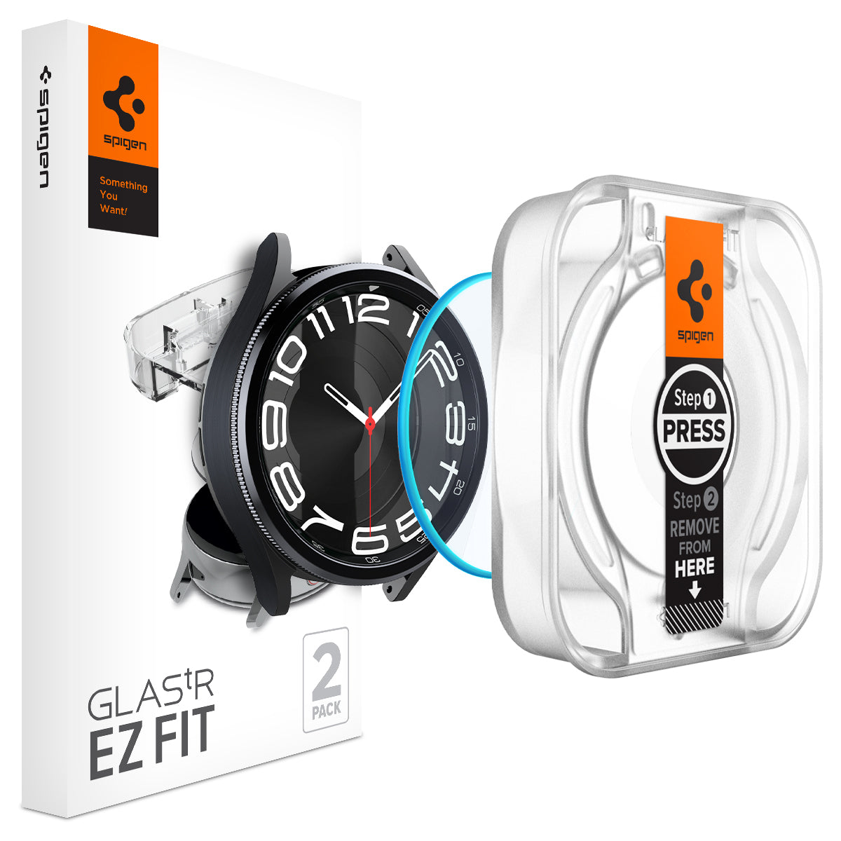 Samsung Galaxy Watch 6 Classic 43mm Screen Protector EZ Fit GLAS.tR (2-pack)