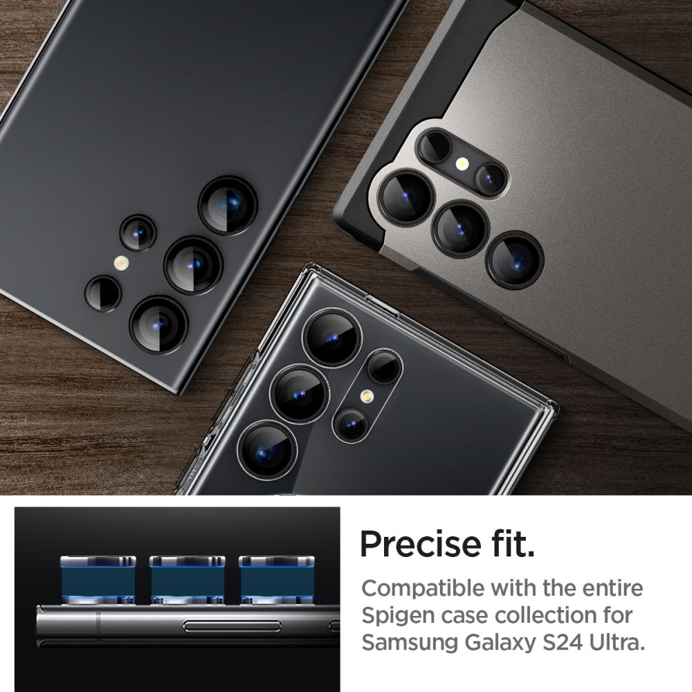 Spigen Samsung Galaxy S24 Ultra EZ Fit Optik Pro Lens Protector
