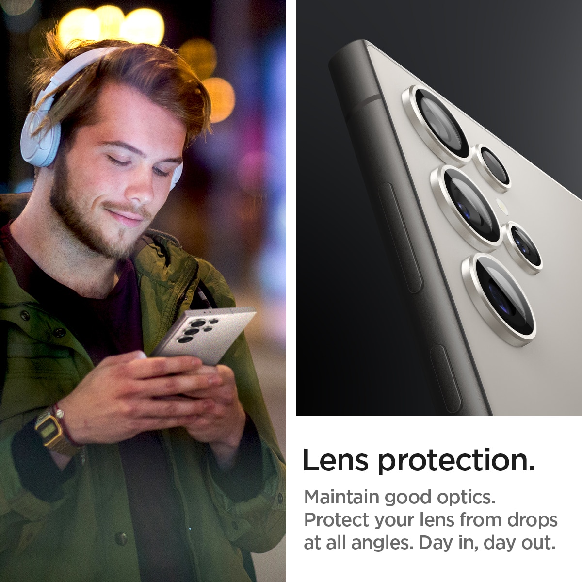 Samsung Galaxy S24 Ultra EZ Fit Optik Pro Lens Protector Gray