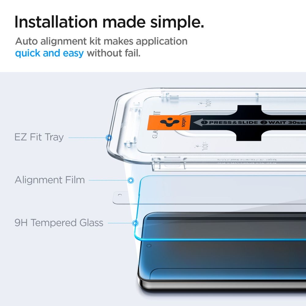 Samsung Galaxy S24 Plus Screen Protector GLAS EZ Fit (2-pack)