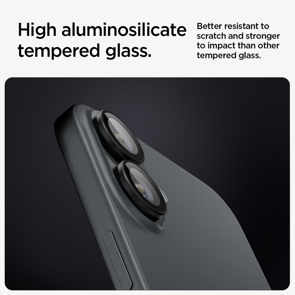 iPhone 16 EZ Fit Optik Lens Protector (2-pack) Black