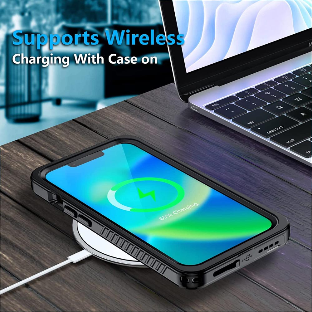 iPhone 15 AMN Waterproof Case MagSafe Black