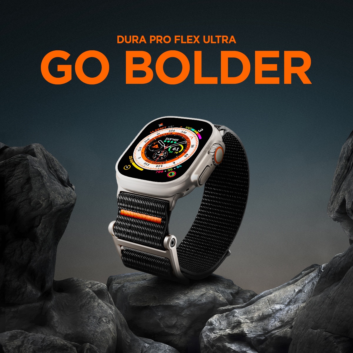 Apple Watch Ultra 2 49mm DuraPro Flex Ultra Black