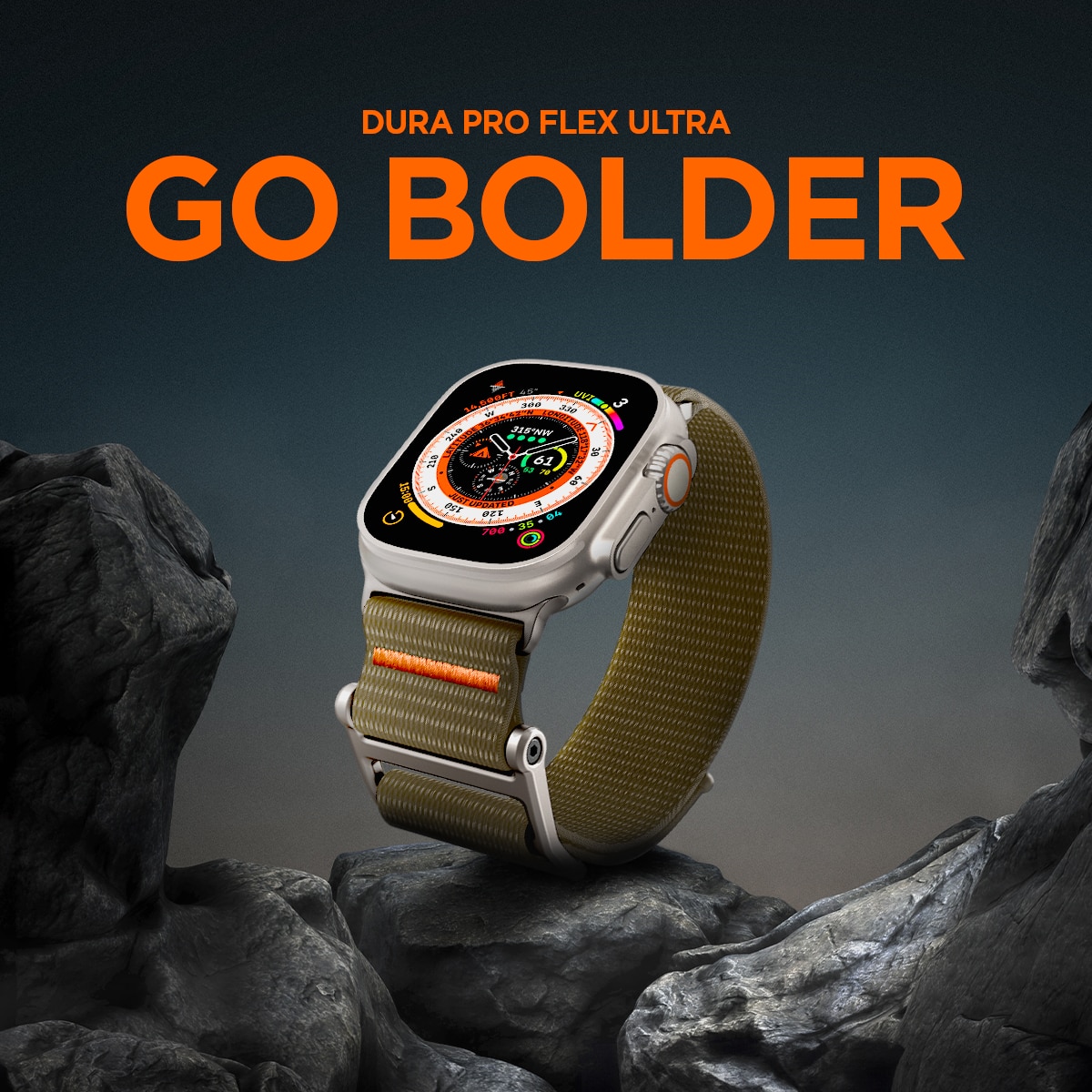 Apple Watch Ultra 49mm DuraPro Flex Ultra Khaki