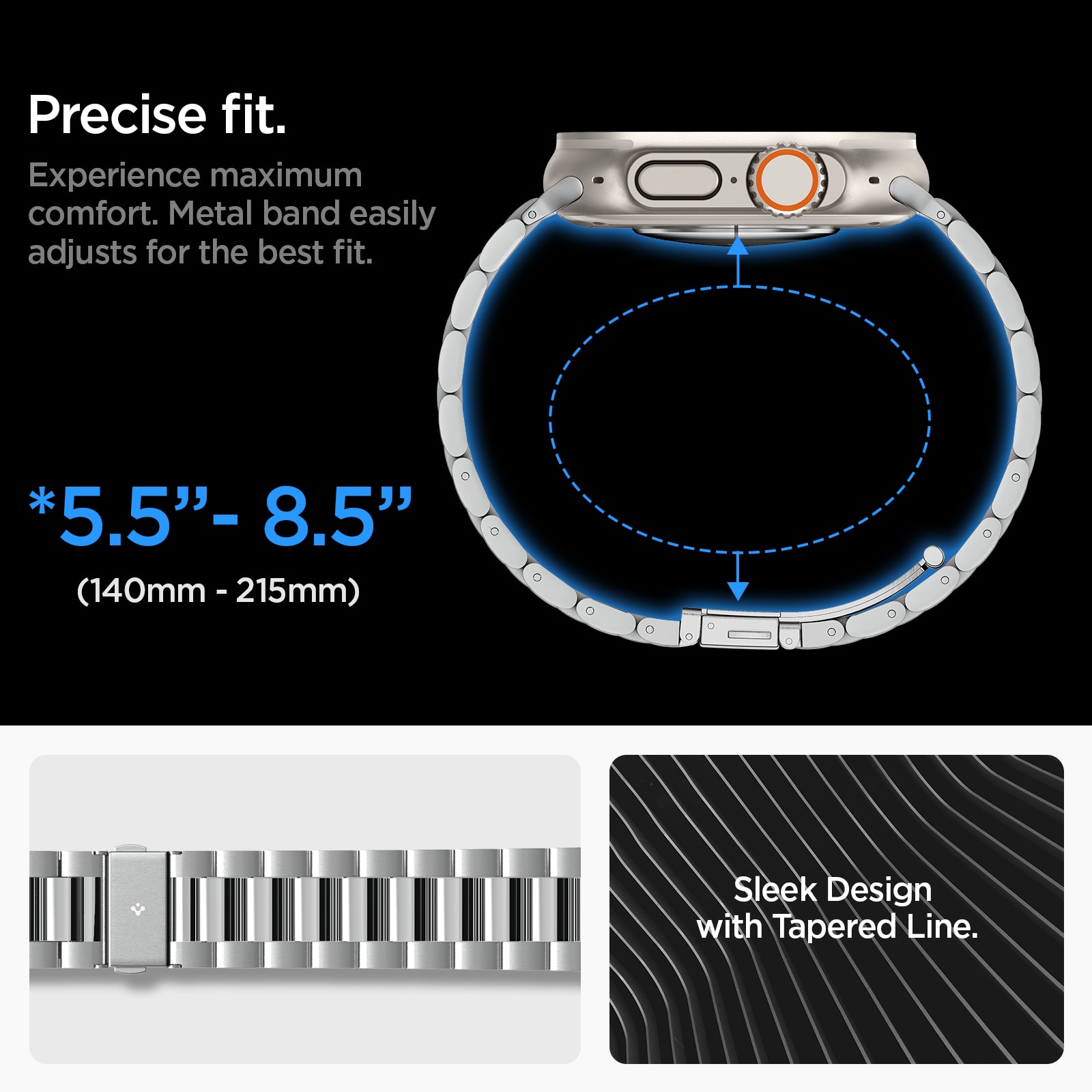 Apple Watch Ultra 2 49mm Modern Fit 316L Band Silver