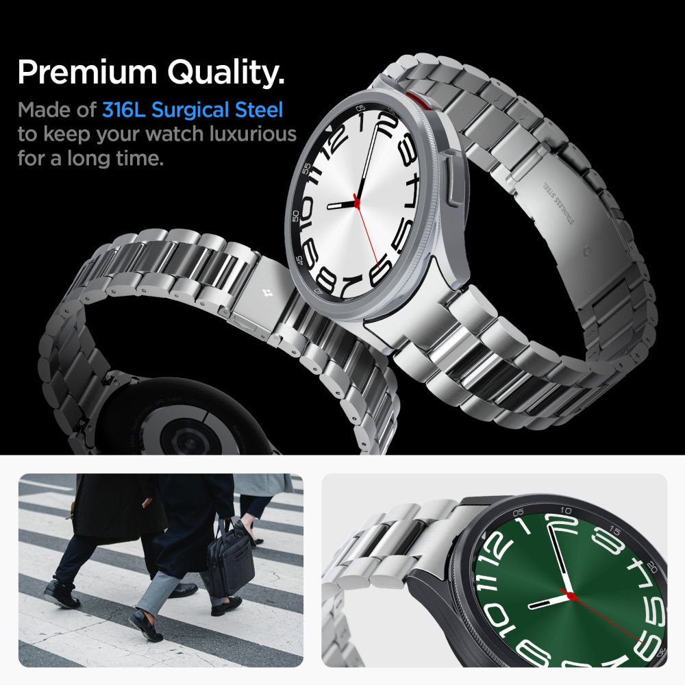 Galaxy Watch 6 Classic 47mm Modern Full-Fit Band Silver