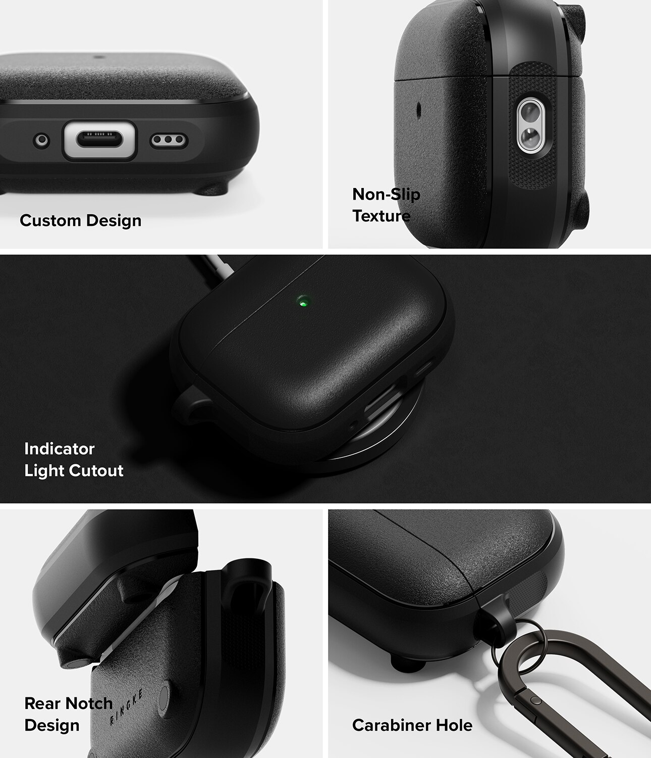 Apple AirPods Pro 3 Onyx Magnetic Case Black