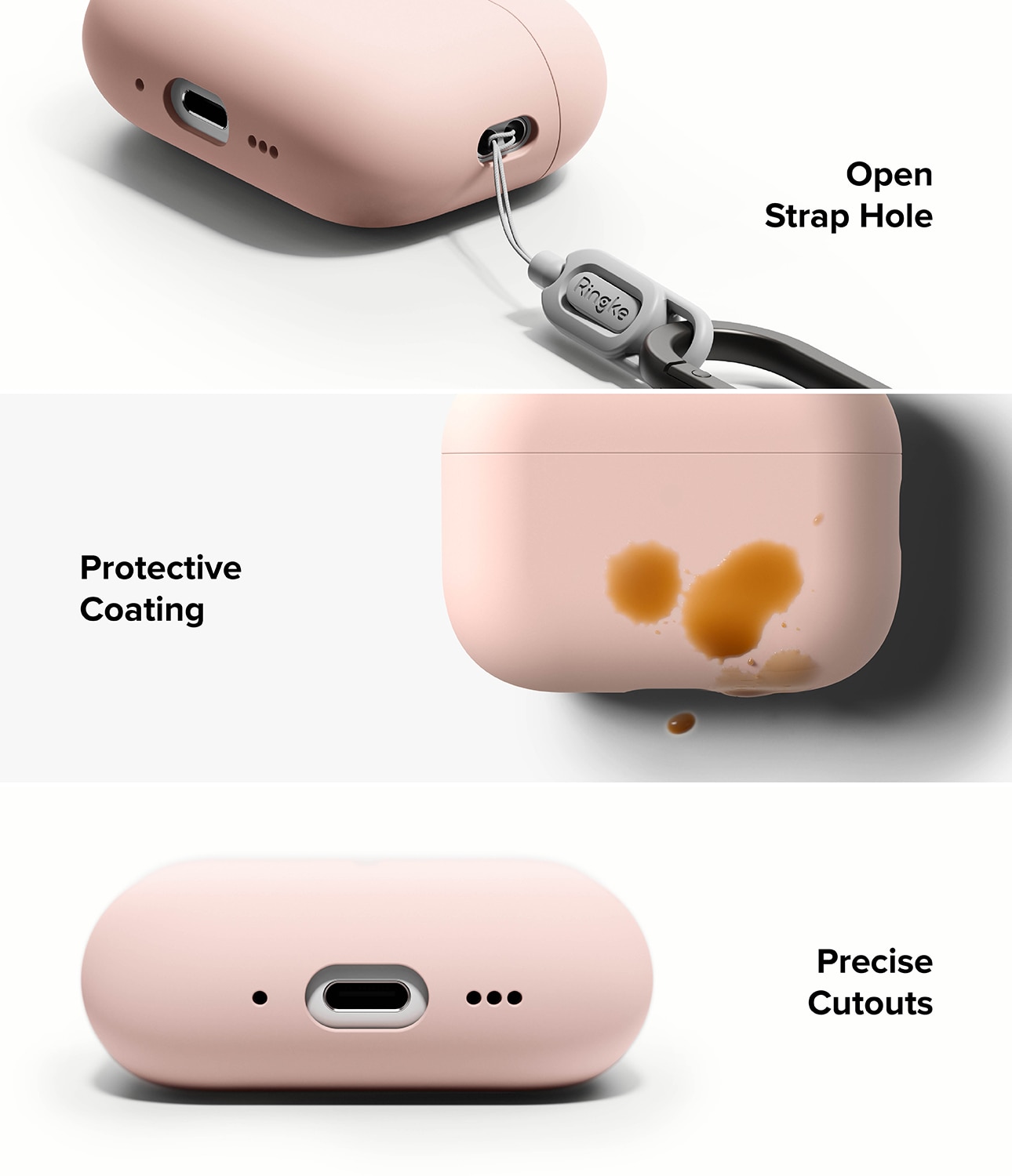 Apple AirPods Pro 3 Silicone Case Pink